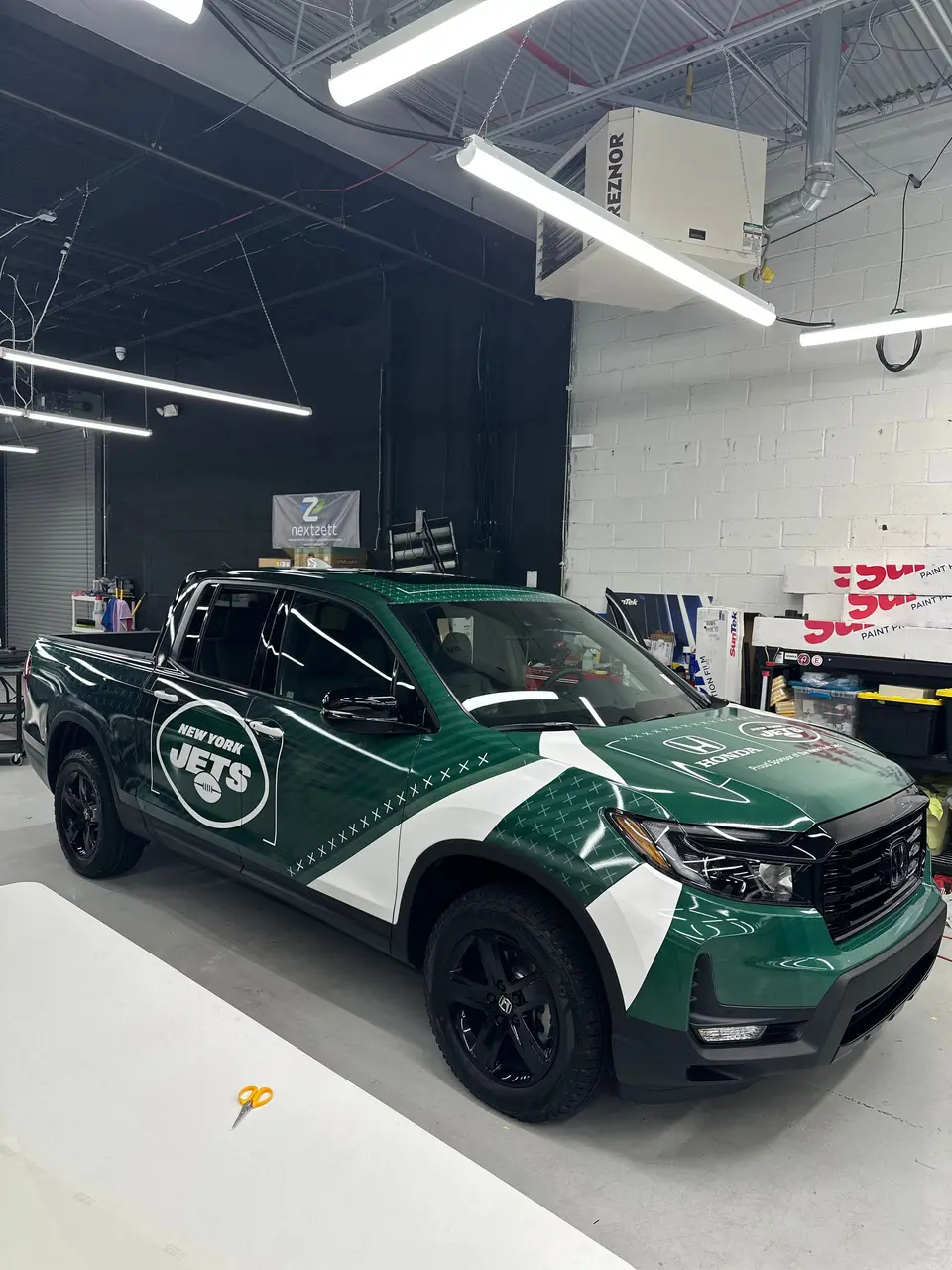 NY Jets wrap on a Honda Ridgeline