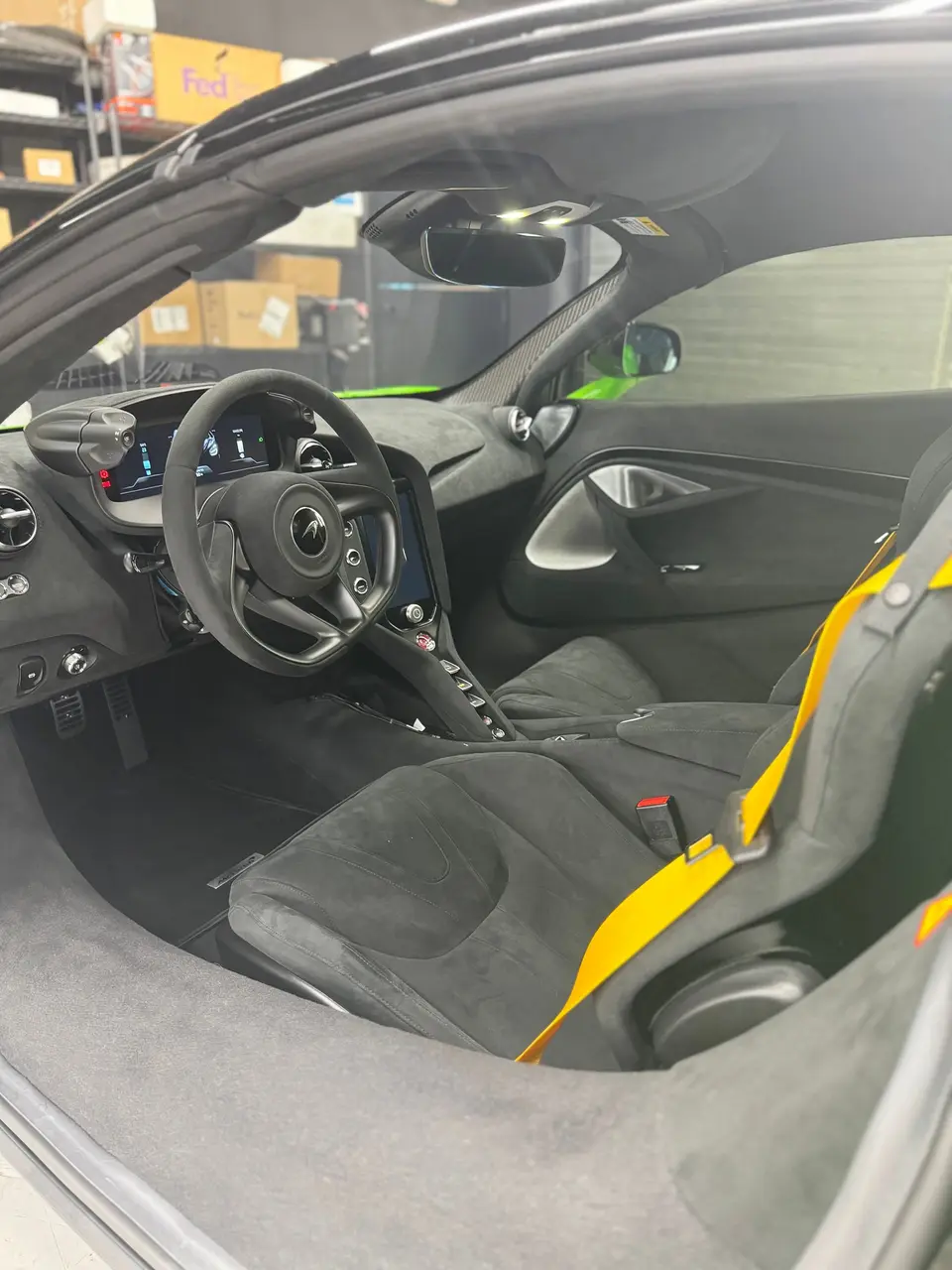 Detailed McLaren 750S interior
