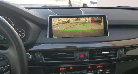 Backup camera guidelines on a BMW display