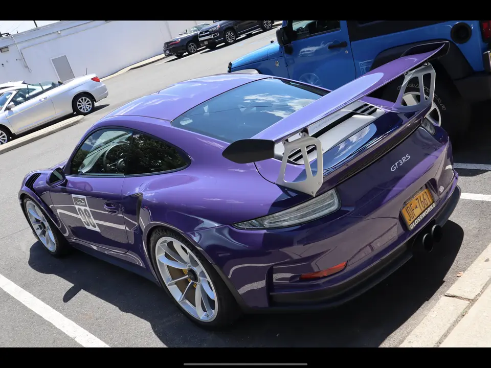 Purple Porsche GT3 RS